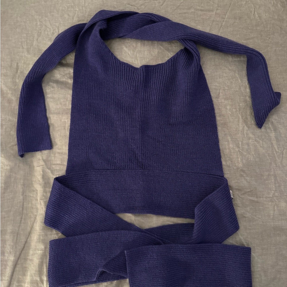 Free People Beach- Purple Knit Multi Style Wrap Top